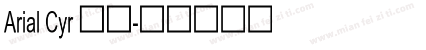 Arial Cyr 普通字体转换